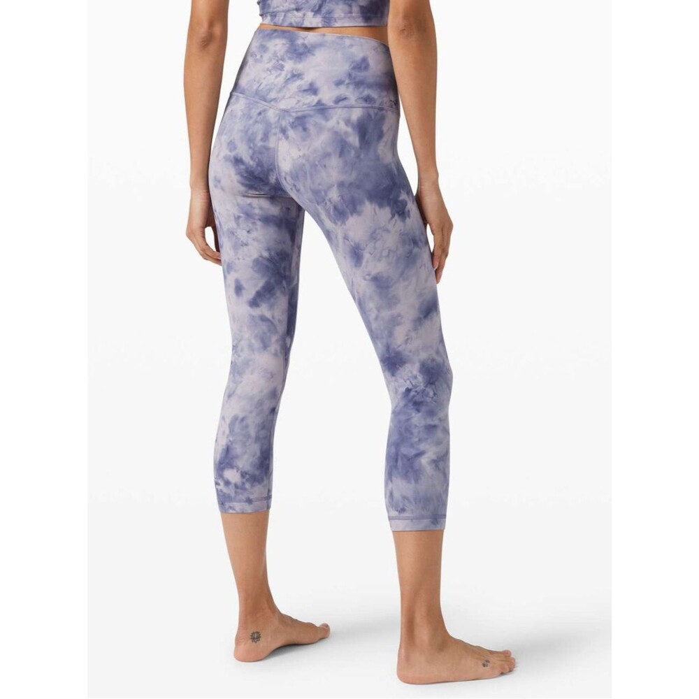 Lululemon Align Crop Diamond Dye Iced Iris Peri Purple 8